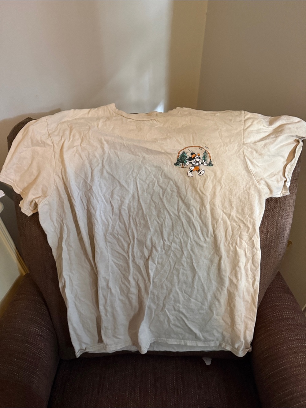 MAD Engine Ivory Mickey and Friends Graphic Tee - Black Print
